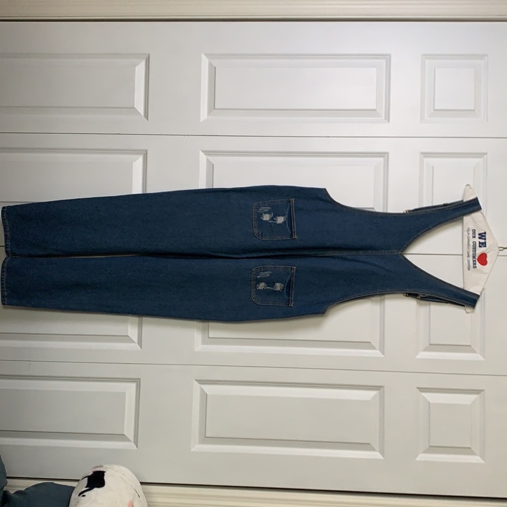 Women’s Distressed Overalls